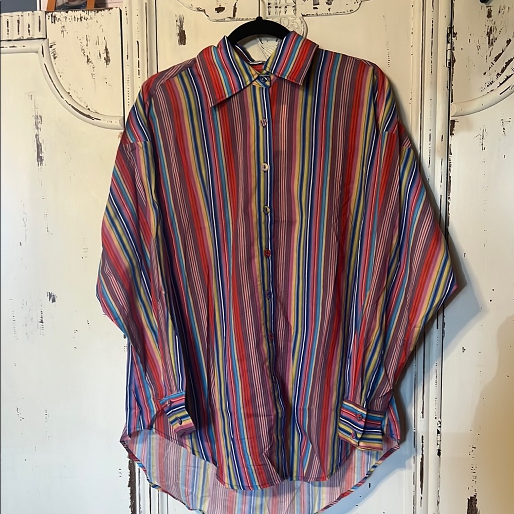Multicolor Striped Men's Shirt